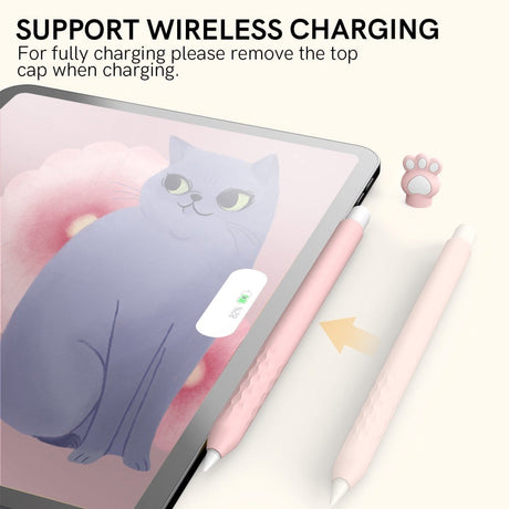 Apple Pencil 2nd Gen. Fleksibelt silikondeksel m. Motiv - Paw