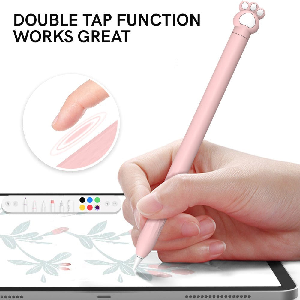 Apple Pencil 2nd Gen. Fleksibelt silikondeksel m. Motiv - Paw