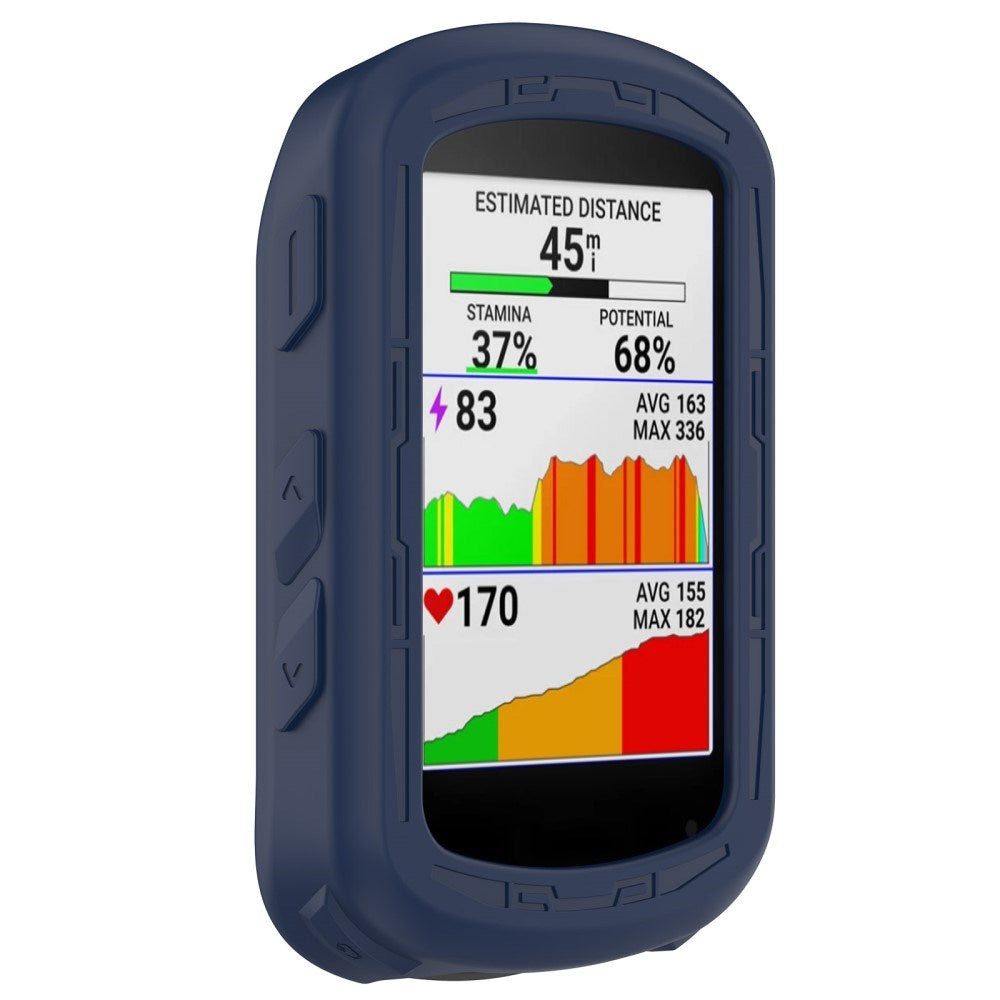 Garmin Edge 840 / 540 Silikon sykkeldeksel - mørkeblå