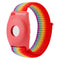 AirTag Fabric Kids Strap - Rainbow - Rød