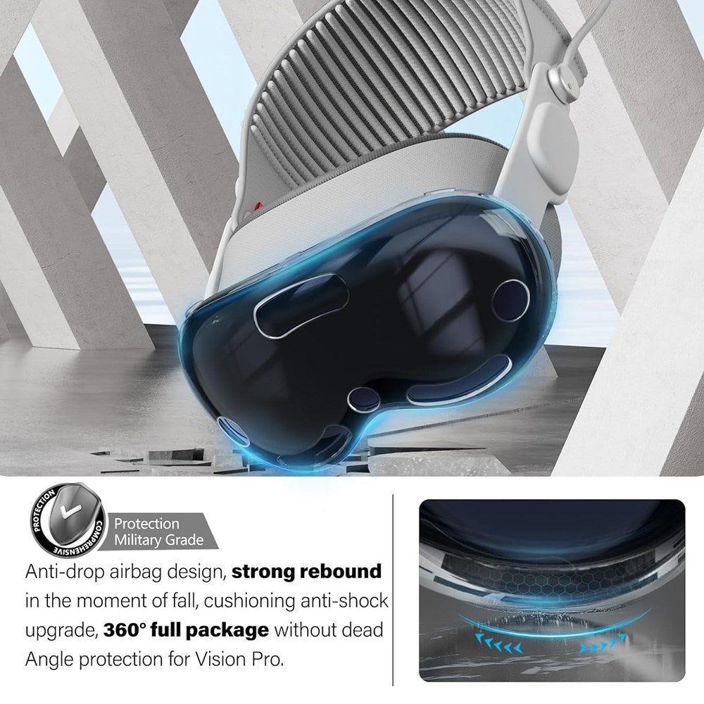 Apple Vision Pro fleksibelt plastskjermdeksel – gjennomsiktig