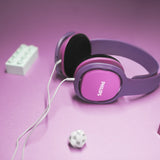 Philips On-Ear-hodetelefoner for barn med lydbegrenser - rosa / lilla