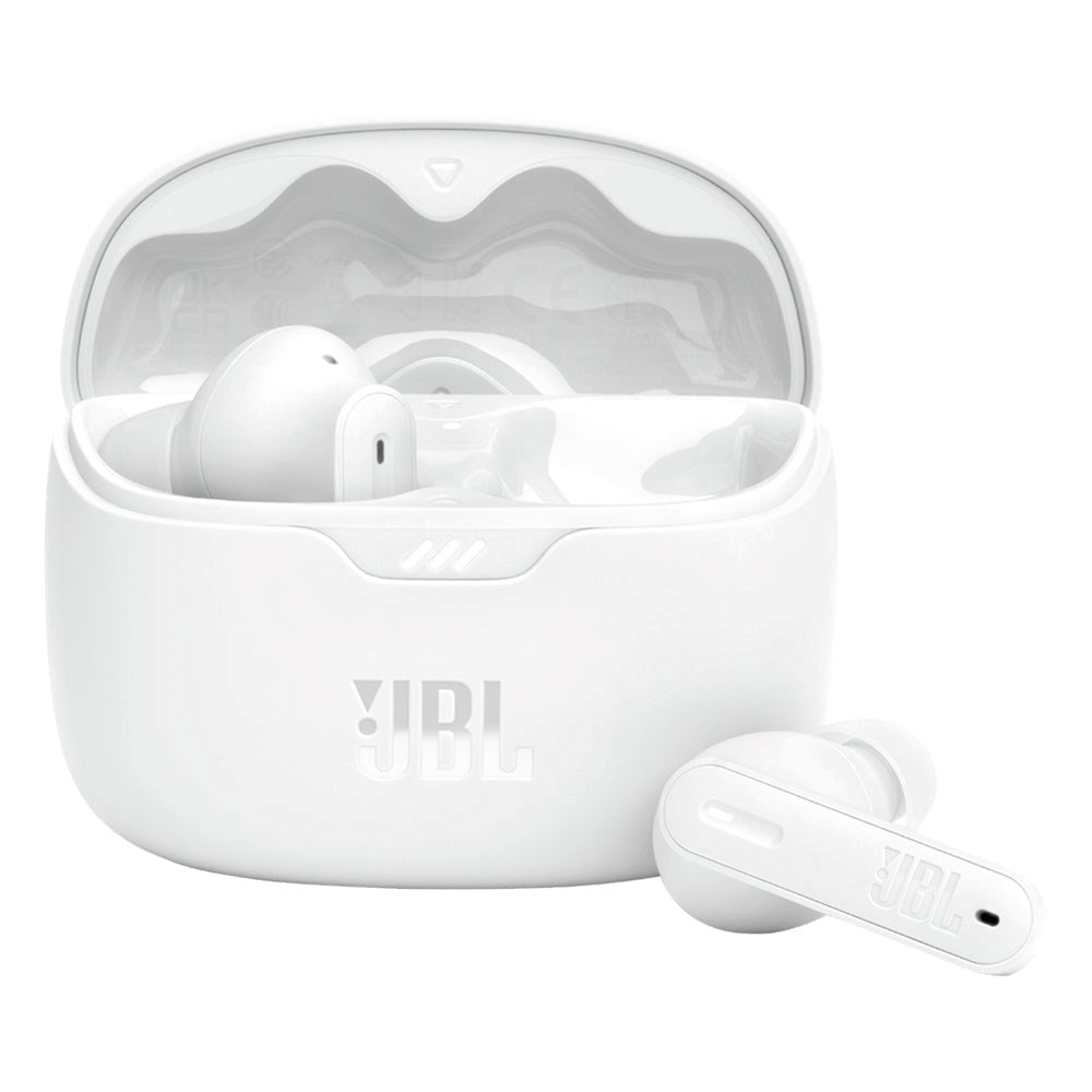 JBL Tune Beam - True Wireless Hodetelefoner - In-Ear - Hvit
