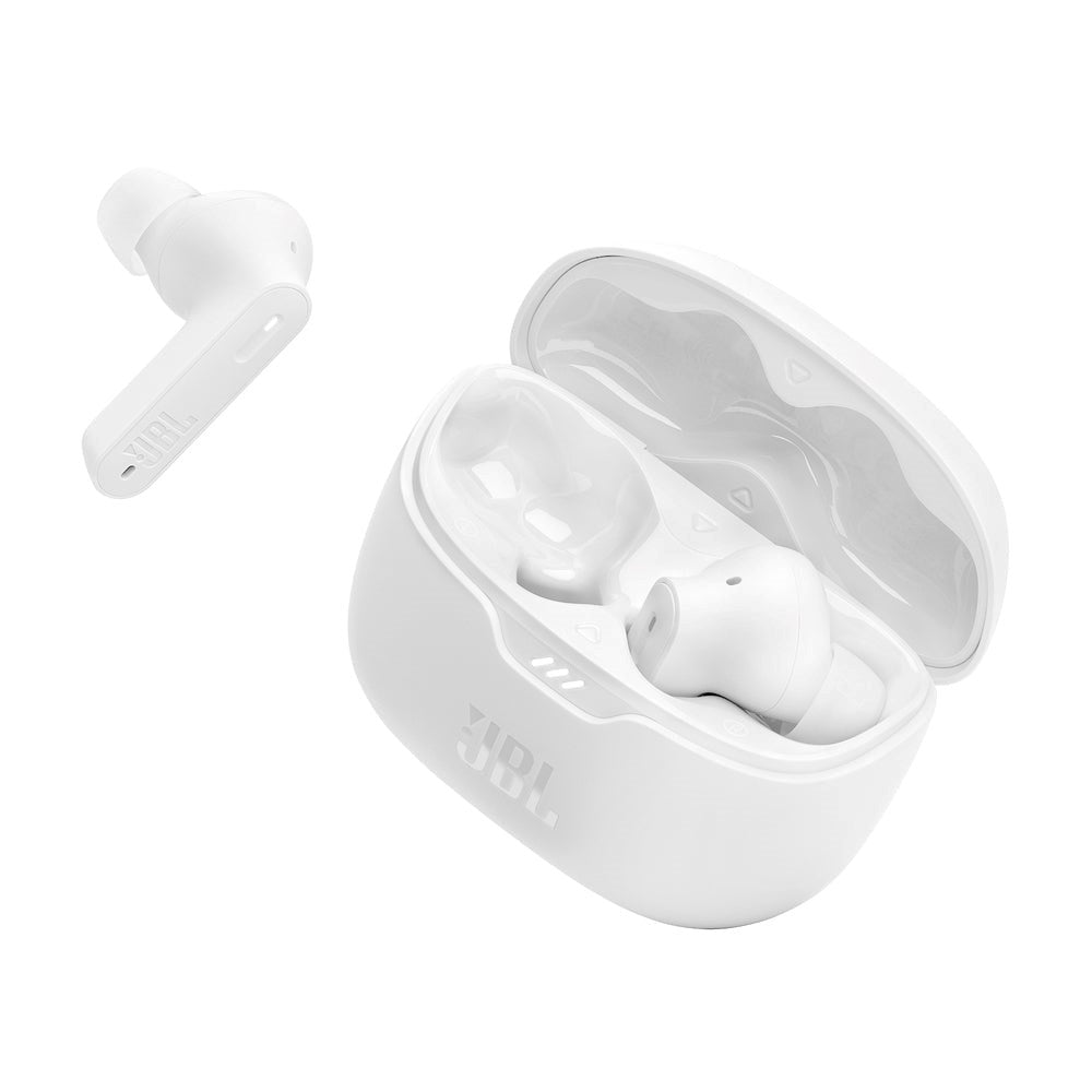 JBL Tune Beam - True Wireless Hodetelefoner - In-Ear - Hvit