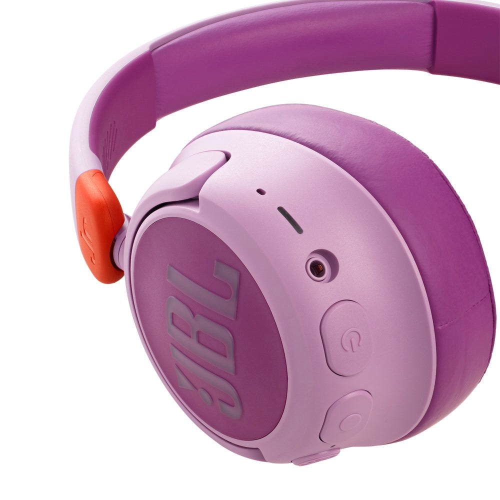 JBL JR460NC Bluetooth-hodetelefoner for barn m. Mikrofon og lydbegrenser - Rosa / Lilla