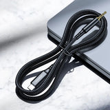 Choetech USB-C til 3.5mm Minijack Kabel - 1m - Sort