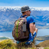 Choetech Powerbank med solcelle - 2 x USB-A 10W &amp; Qi-lading - 10 000 mAh - Svart