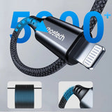 Choetech Lightning til 3.5mm Minijack Kabel - 2m - Sort