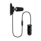 Baseus Magnetisk Biloplader 15W + USB-A 25W - Til Ventilation - MagSafe Kompatibel - Sort
