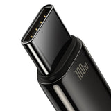 Baseus USB-A til USB-C Kabel m. 100W - 480Mb/s - 1m - Sort