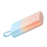 Baseus Popsicle Powerbank - 5200mAh - 20W - Integreret Lightning Kabel - Blå / Orange