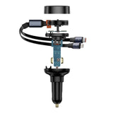 Baseus 60W billader m. Uttrekkbar USB-C &amp; Lightning-kabel - Svart