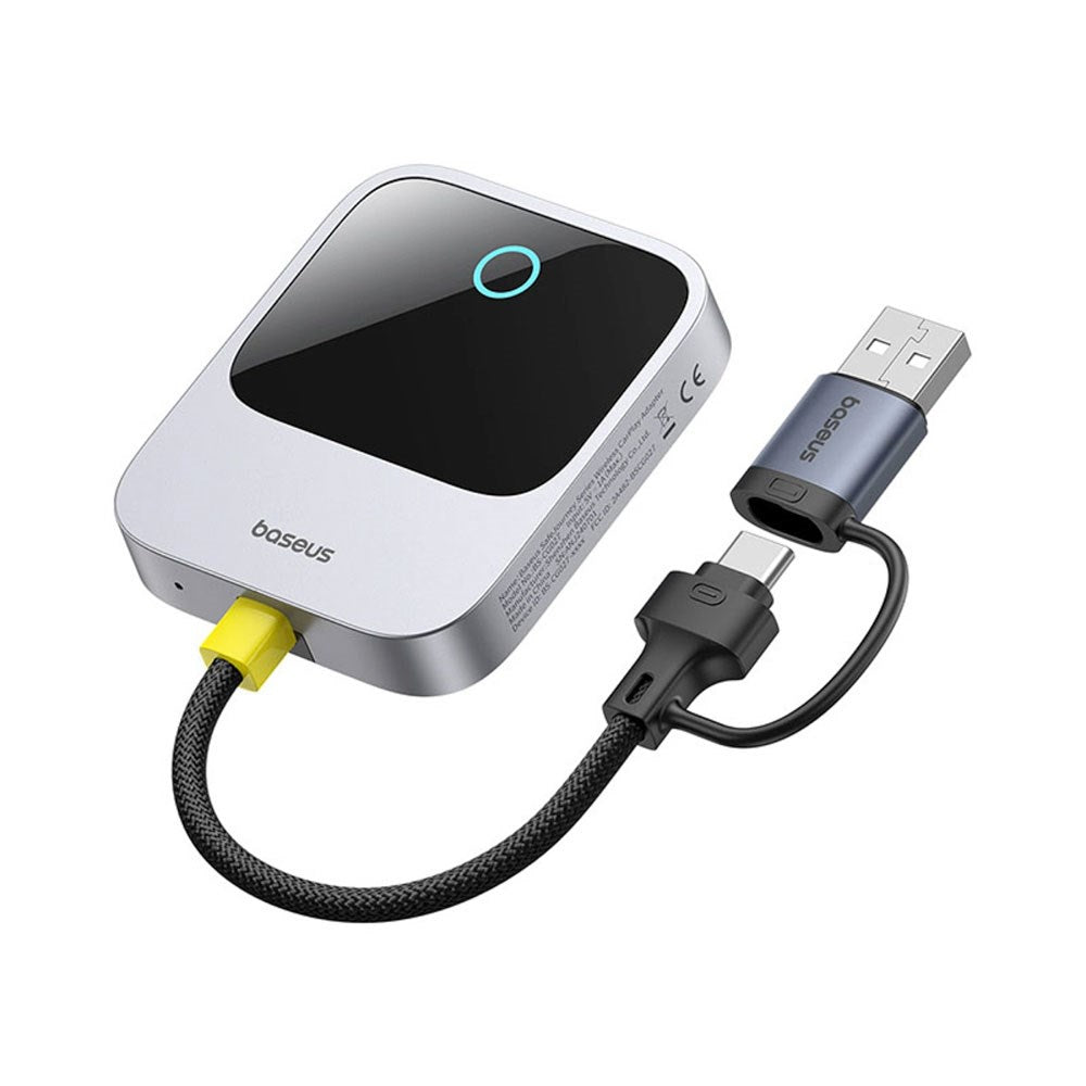 Baseus Trådløs Apple CarPlay Adapter - Grå
