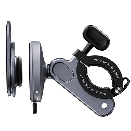 Baseus 2-i-1 PrimeTrip Mobilholder til Cykelstyr & Kickstand - Grå