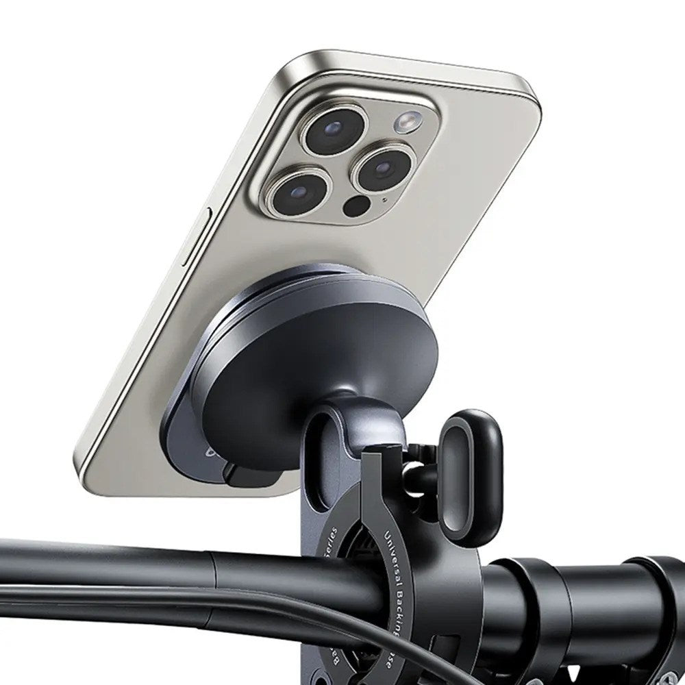 Baseus 2-i-1 PrimeTrip Mobilholder til Cykelstyr & Kickstand - Grå