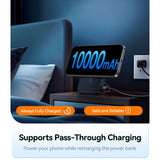 TORRAS Magnetisk 15W Power Bank 10.000mAh m. Ståfunktion - Sort