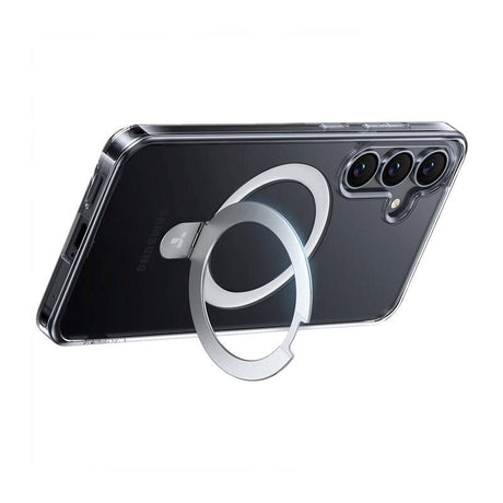 TORRAS Samsung Galaxy S25 - Guardian Ostand Series Cover m. Kickstand - MagSafe Kompatibel - Gennemsigtig