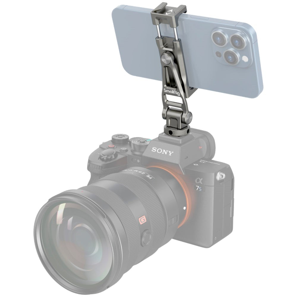 SmallRig 3559 Universal multifunksjonell mobilholder m. Ulike monteringsalternativer (58,5-83 mm) - Grå