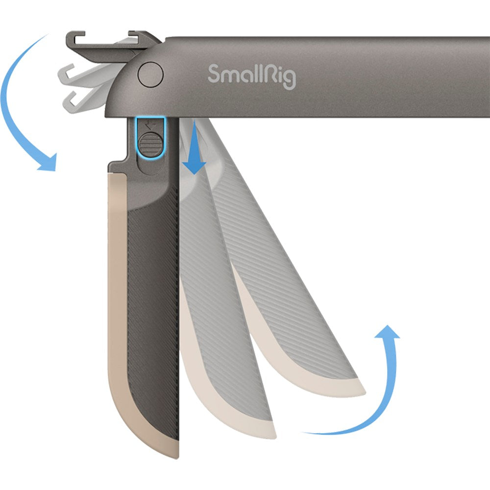 SmallRig 4047 sammenleggbar universal håndholdt mobilramme (65-80 mm) - grå