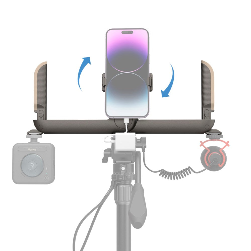 SmallRig 4047 sammenleggbar universal håndholdt mobilramme (65-80 mm) - grå