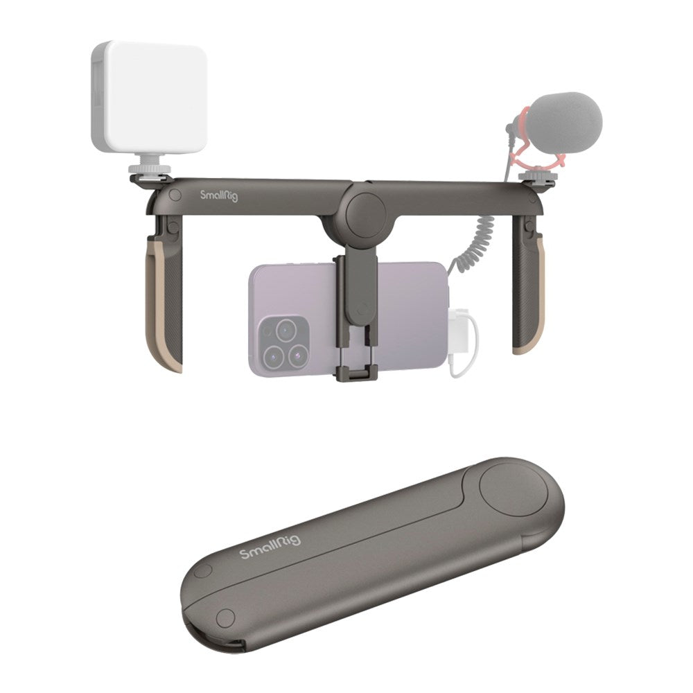 SmallRig 4047 sammenleggbar universal håndholdt mobilramme (65-80 mm) - grå