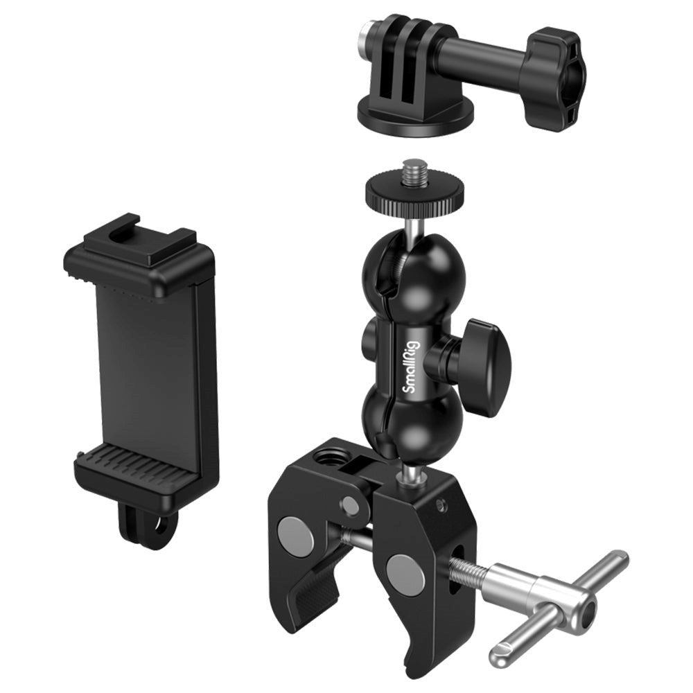 SmallRig 4373 krabbeformet sett m. Magic Arm &amp; Ballhead - Svart