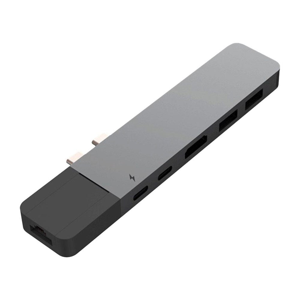Hyperdrive Net USB-C Multi Adapter 6-in-2 - Grå