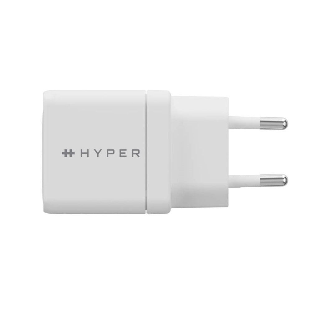 Hyper Vægoplader m. 2 x USB-C - 35W - Hvid