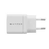 Hyper Vægoplader m. 2 x USB-C - 35W - Hvid