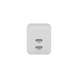 Hyper Vægoplader m. 2 x USB-C - 35W - Hvid