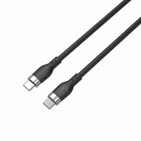 Hyper Silikone USB-C til USB-C Kabel - 1m / 240W - Sort