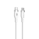 Hyper HyperJuice Silikone USB-C til USB-C Kabel - 1.5m / 60W - Hvid