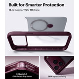 iPhone 18 Pro / 17 Pro TORRAS Ostand Q3 Spin Bagside Cover - MagSafe Kompatibel - Lilla