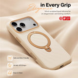 iPhone 18 Pro / 17 Pro TORRAS Ostand Q3 Wind Bagside Cover - MagSafe Kompatibel - Beige