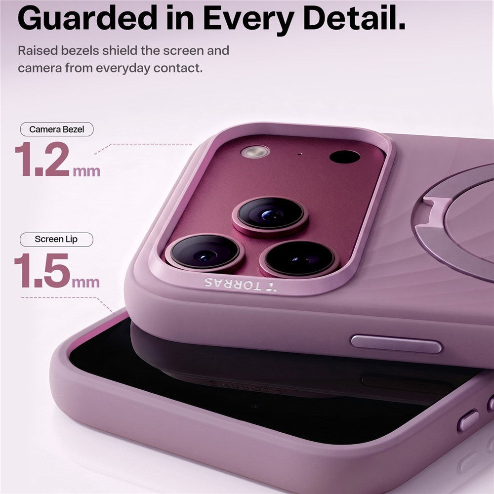 iPhone 18 Pro / 17 Pro TORRAS Ostand Q3 Wind Bagside Cover - MagSafe Kompatibel - Lilla
