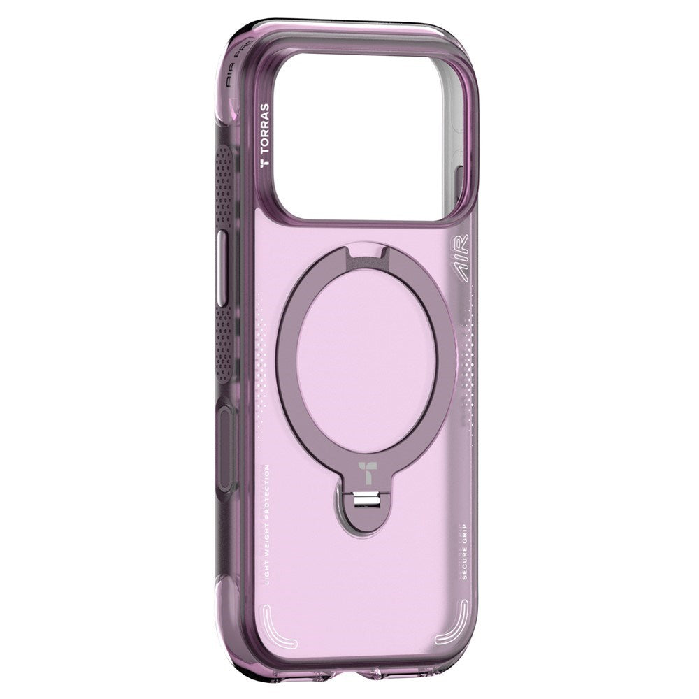iPhone 18 Pro / 17 Pro TORRAS Ostand Q3 Air Bagside Cover - MagSafe Kompatibel - Lilla