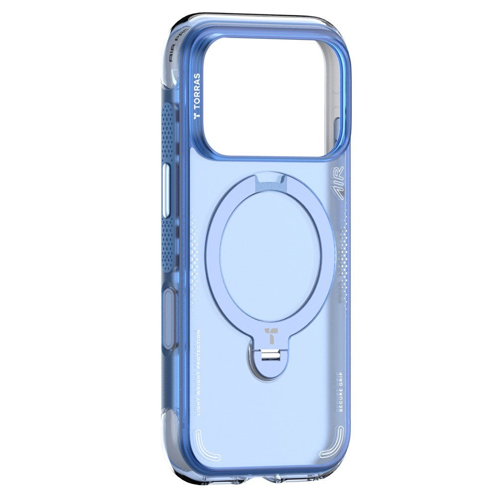 iPhone 18 Pro / 17 Pro TORRAS Ostand Q3 Air Bagside Cover - MagSafe Kompatibel - Blå
