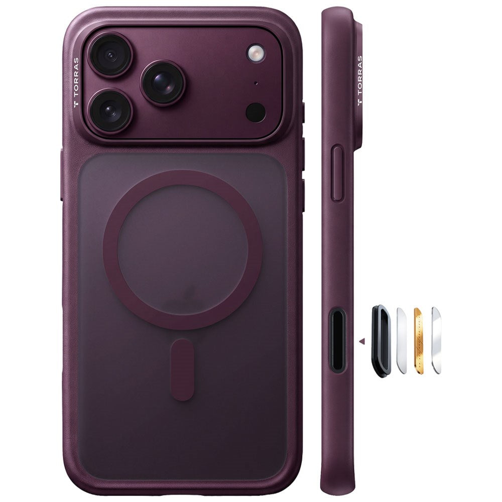 iPhone 18 Pro Max / 17 Pro Max TORRAS Guardian Mag Bagside Cover - MagSafe Kompatibel - Lilla