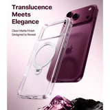 iPhone 18 Pro Max / 17 Pro Max TORRAS Ostand Q3 Spin Bagside Cover - MagSafe Kompatibel - Gennemsigtig