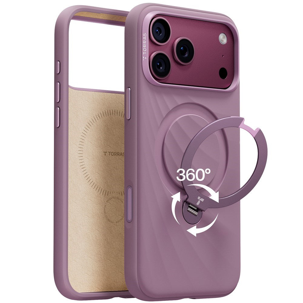 iPhone 18 Pro Max / 17 Pro Max TORRAS Ostand Q3 Wind Bagside Cover - MagSafe Kompatibel - Lilla