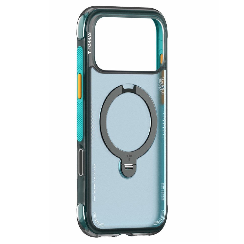 iPhone 18 Pro Max / 17 Pro Max TORRAS Ostand Q3 Air Bagside Cover - MagSafe Kompatibel - Grøn