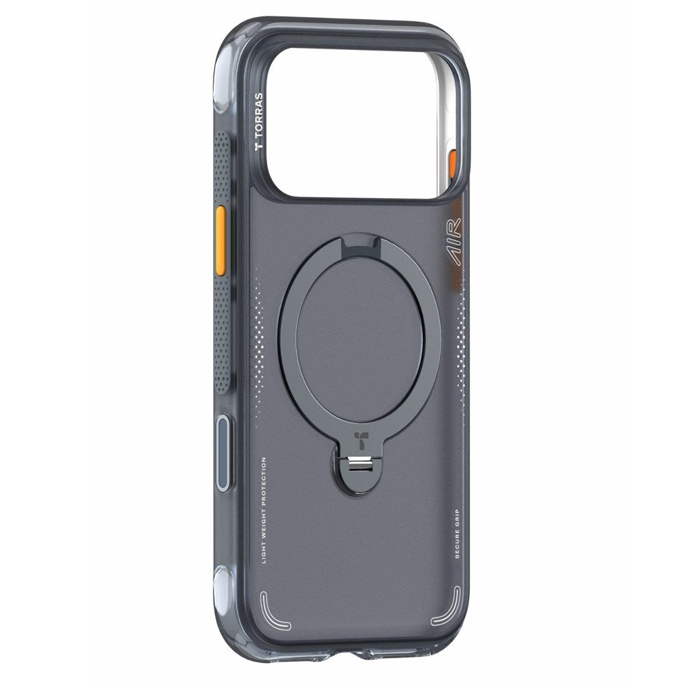 iPhone 18 Pro Max / 17 Pro Max TORRAS Ostand Q3 Air Bagside Cover - MagSafe Kompatibel - Sort