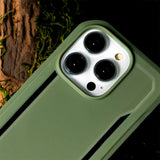 iPhone 14 Raptic Fort Series Bagside Håndværker Cover - MagSafe Kompatibel - Grøn