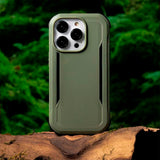 iPhone 14 Raptic Fort Series Bagside Håndværker Cover - MagSafe Kompatibel - Grøn