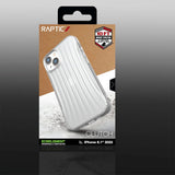 iPhone 14 Raptic Clutch Series Bagside Håndværker Cover - Mat Gennemsigtig