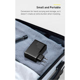 Baseus 100W PD GaN² Pro Hurtiglader - Vegglader m. 2 x USB-C og 2 x USB-A - Hvit