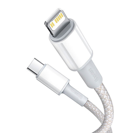 Baseus High Density 20W USB-C til Lightning-kabel - 1 meter - Hvit