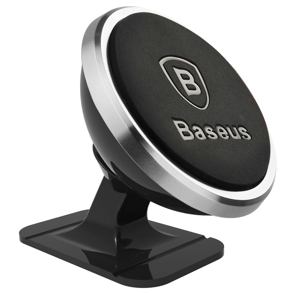 Baseus Dashboard Bilfeste 360 ​​graders magnetisk mobiltelefonholder for bil - svart / sølv