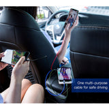 Baseus Rapid Series 4-i-1 Lightning (2 stk) / USB-C / Micro USB 3,5A-kabel 1,2m.