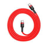 Baseus Cafule 60W USB-C til USB-C-kabel - 1 meter - Rød